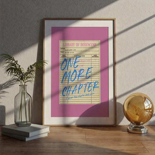 One More Chapter Art Print image 0